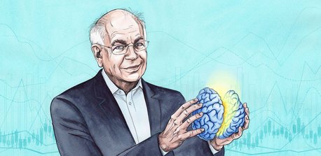 portrait illustration Daniel Kahneman
